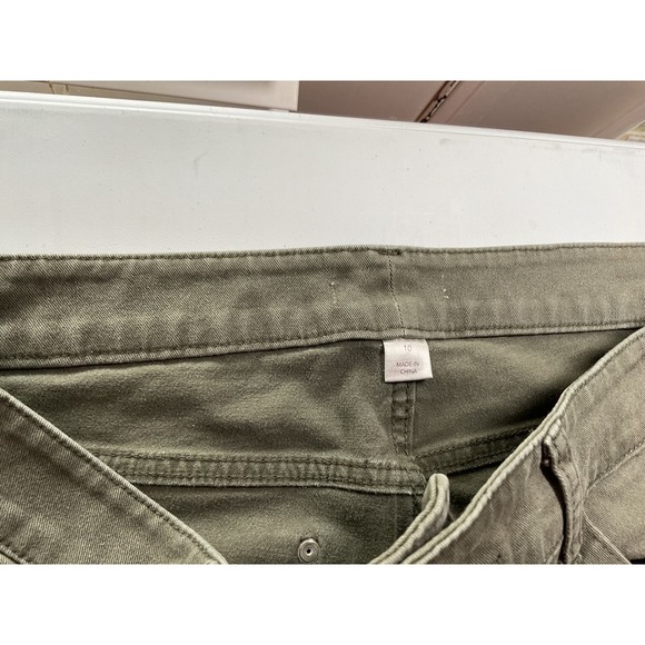 Olive‎ Green Pants Wide Leg Casual Everyday Trousers Size Unknown - Picture 4 of 9